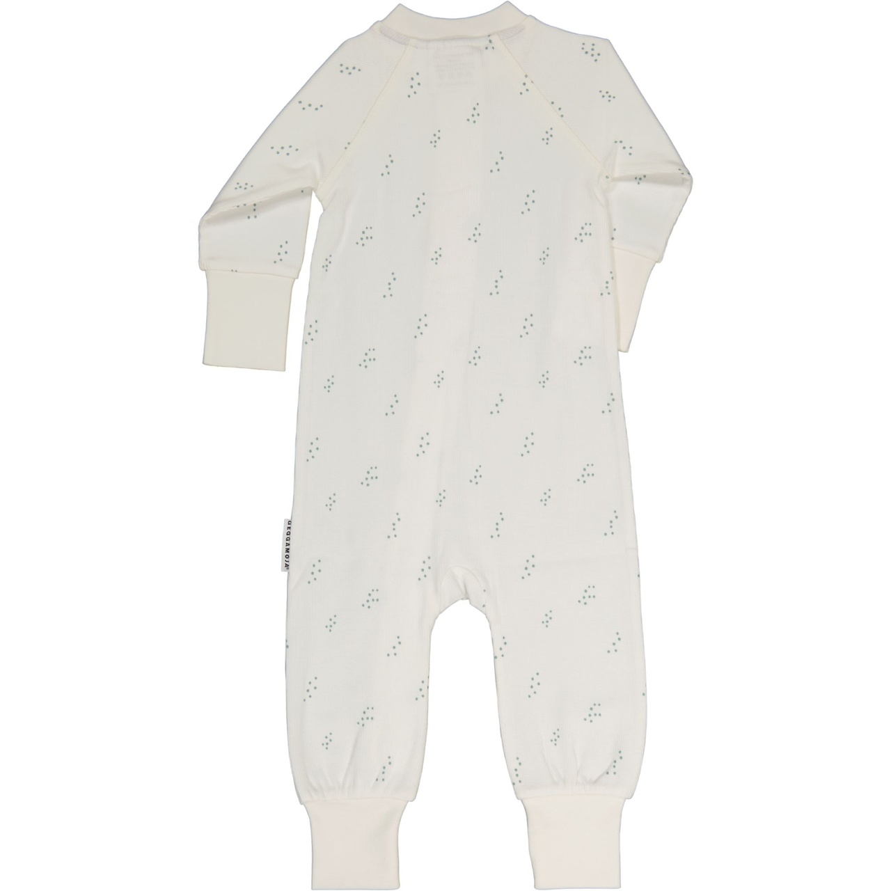 Pyjamas 2-way zip Tiny green dot 62/68