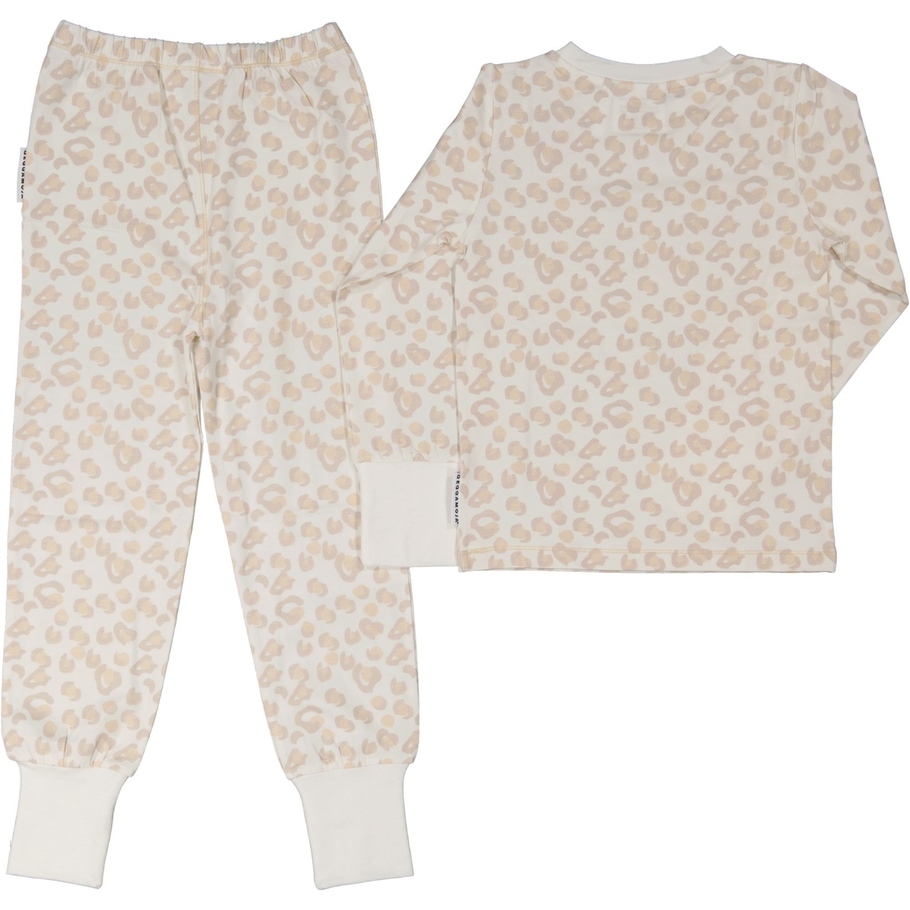 Bamboo two pcs pyjamas Soft beige leo 122/128