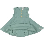 Summer flounce dress Green 74/80