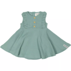Summer flounce dress Green 98/104