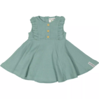 Summer flounce dress Green 62/68