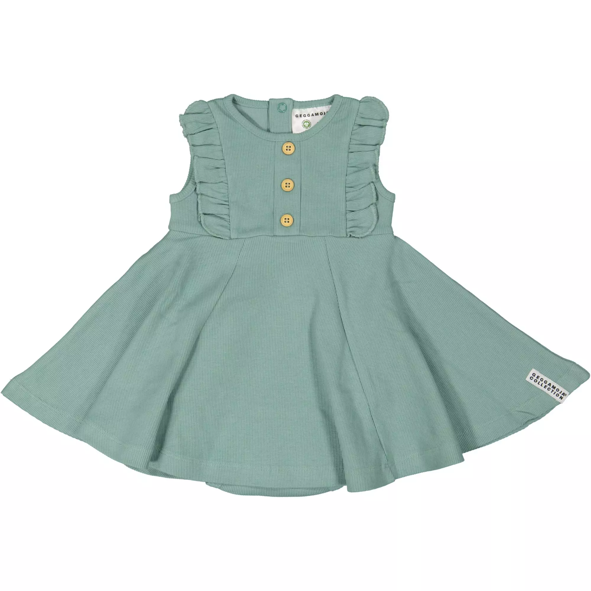 Summer flounce dress Green 86/92