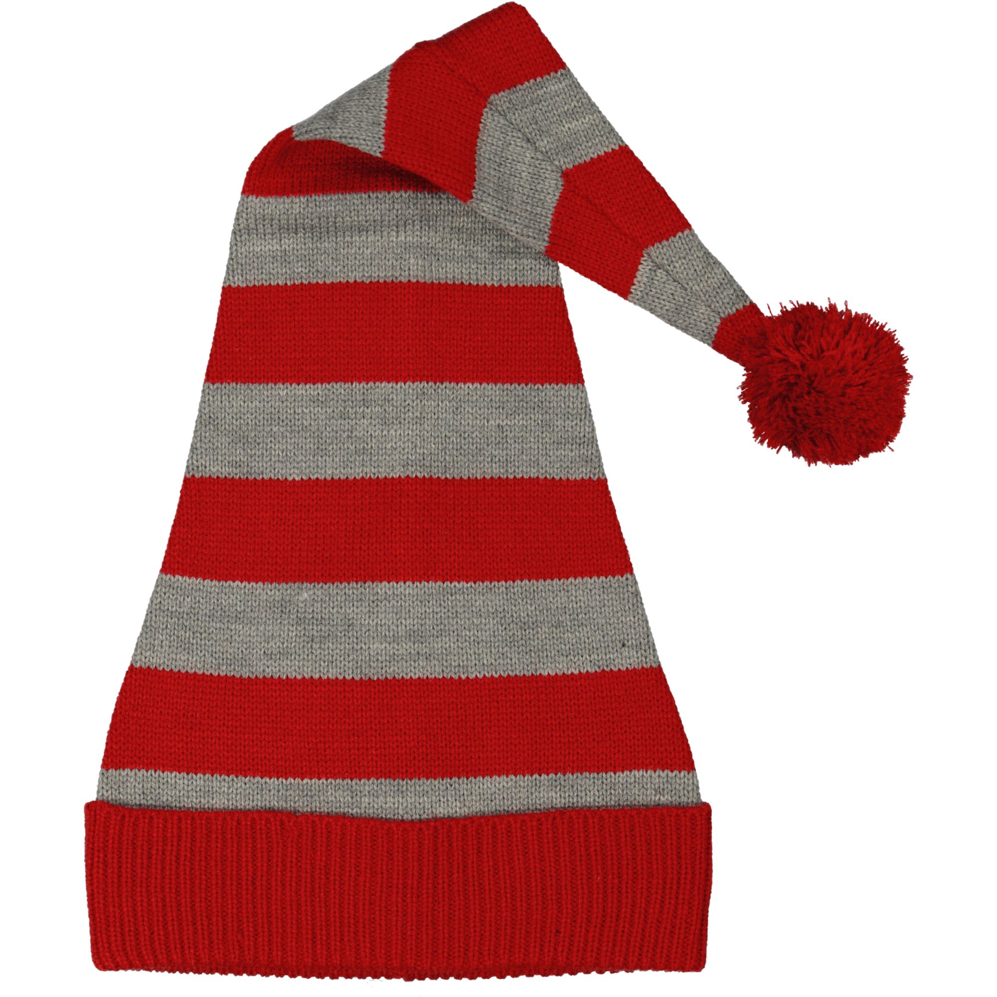 Christmas cap striped Red/grey