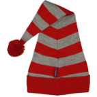 Christmas cap striped Red/grey mel str 6Y-Adult