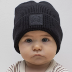 Knitted beanie patched Black 30 0-2 Y