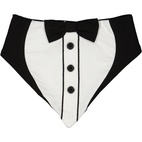 Bib tuxedo White  One Size