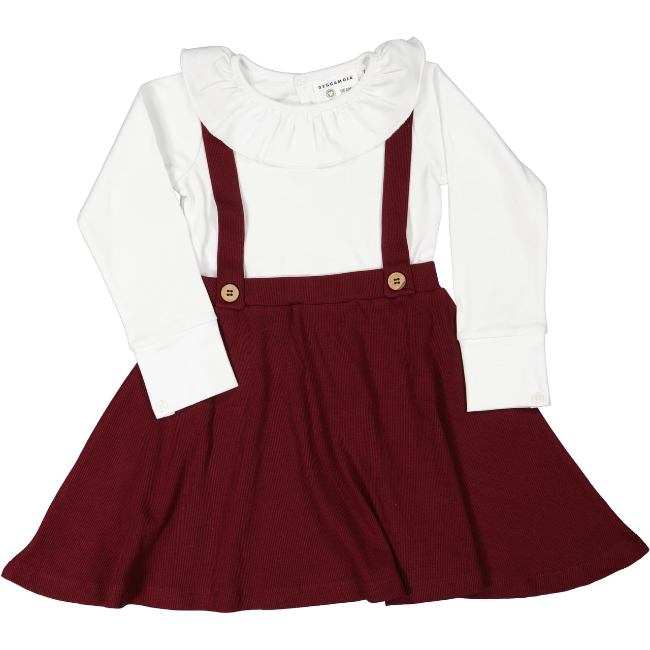 Dungaree dress Burgundy 86/92