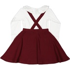 Dungaree dress Burgundy 86/92