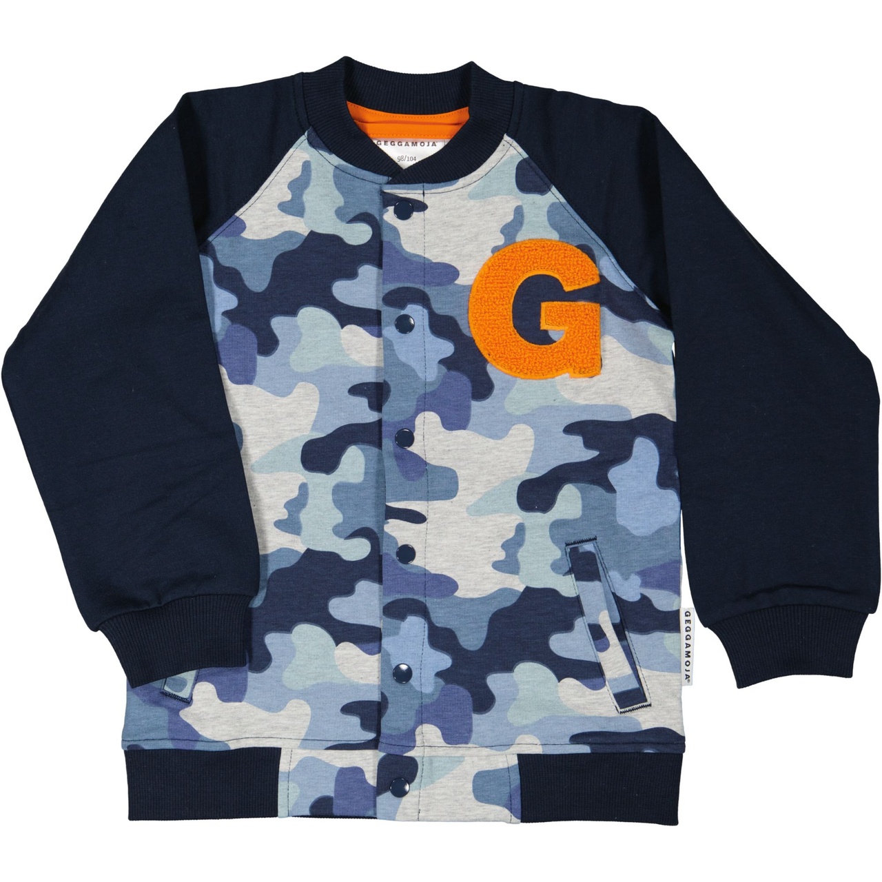 College baseball jacket Blue camo  110/116