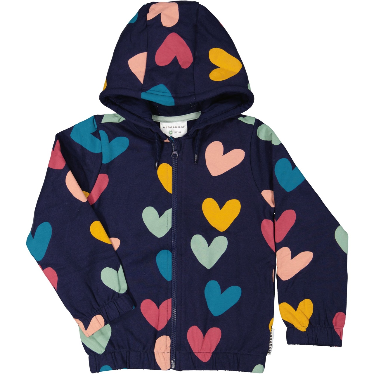 College hoodie Multi heart  110/116