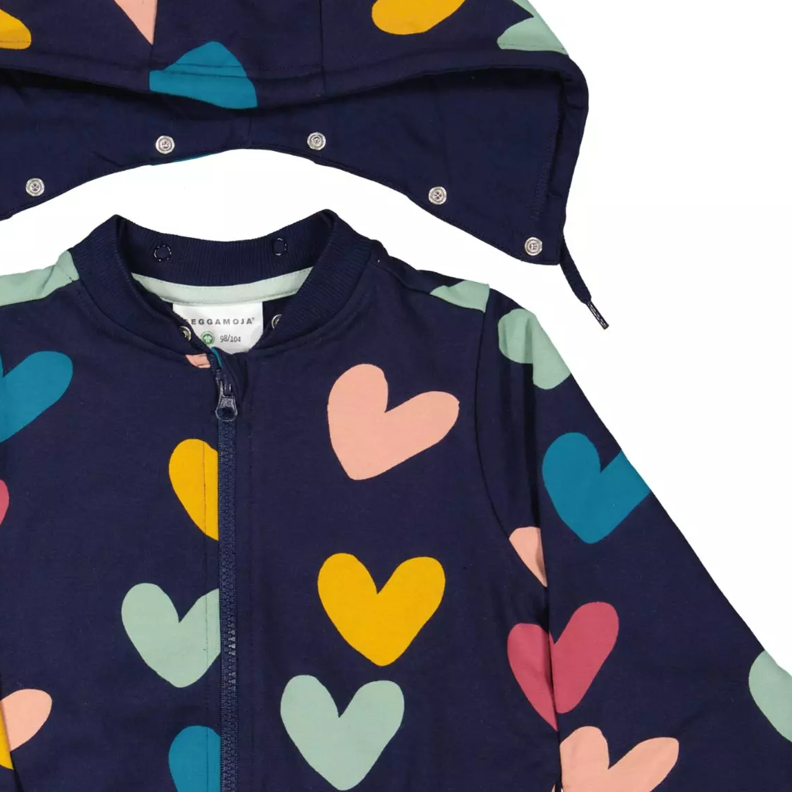 College hoodie Multi heart  110/116