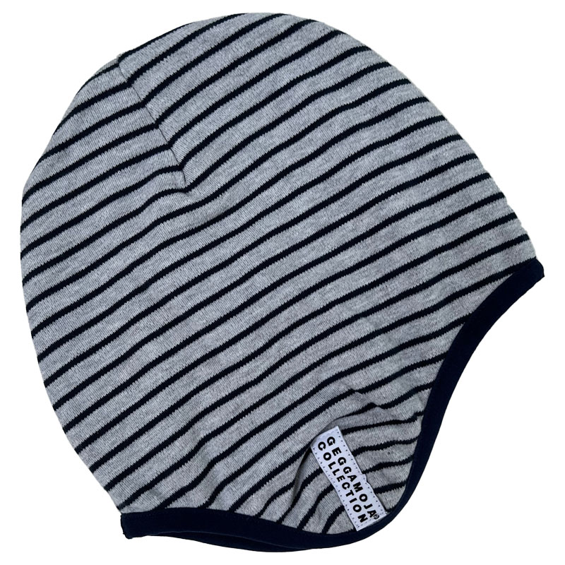 Helmet hat fleece Grey/navy