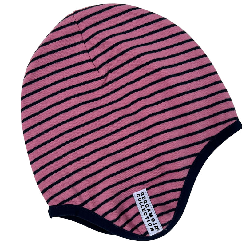 Helmet hat fleece Pink/navy 42 4-6 month