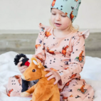 Mamma Moo and Crow Flared dress Blush pink  122/128