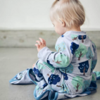 Bamboo two way zip pyjamas Trees