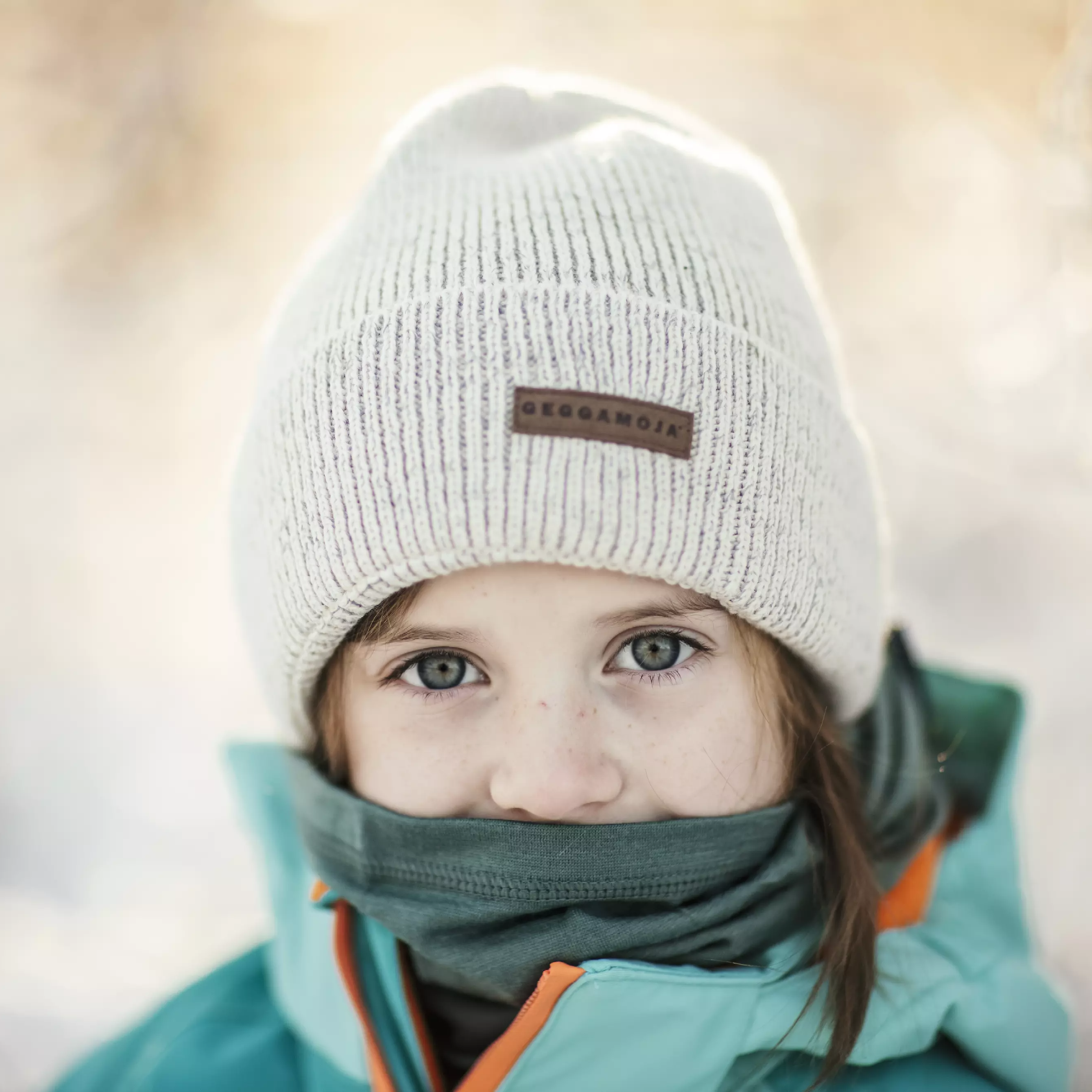 Beanie reflective Beige
