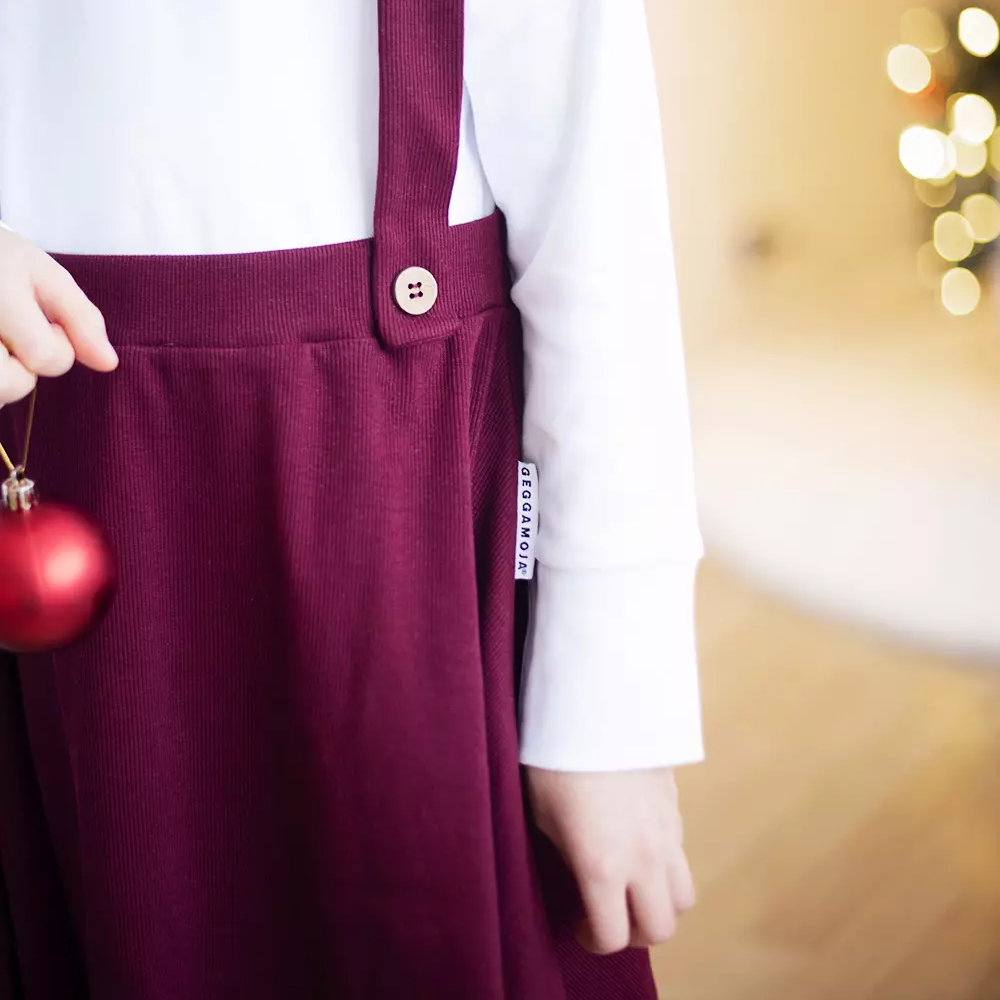 Dungaree dress Burgundy 110/116