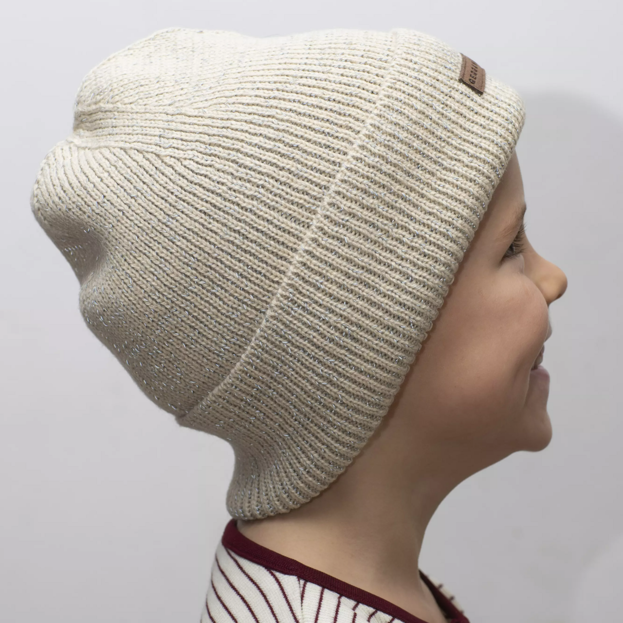 Beanie reflective Beige