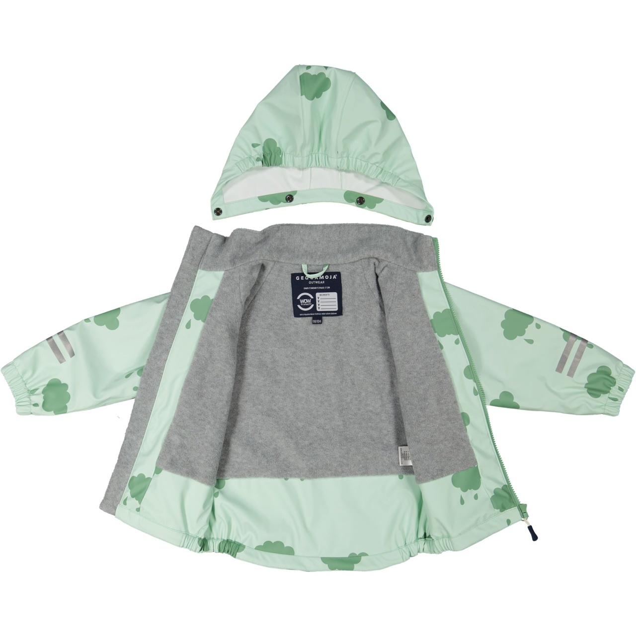 Rain set fleece Mint cloud