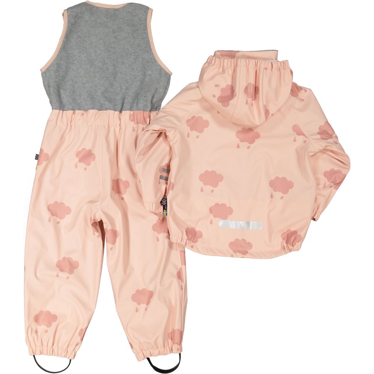 Rain set fleece Pink cloud  74/80