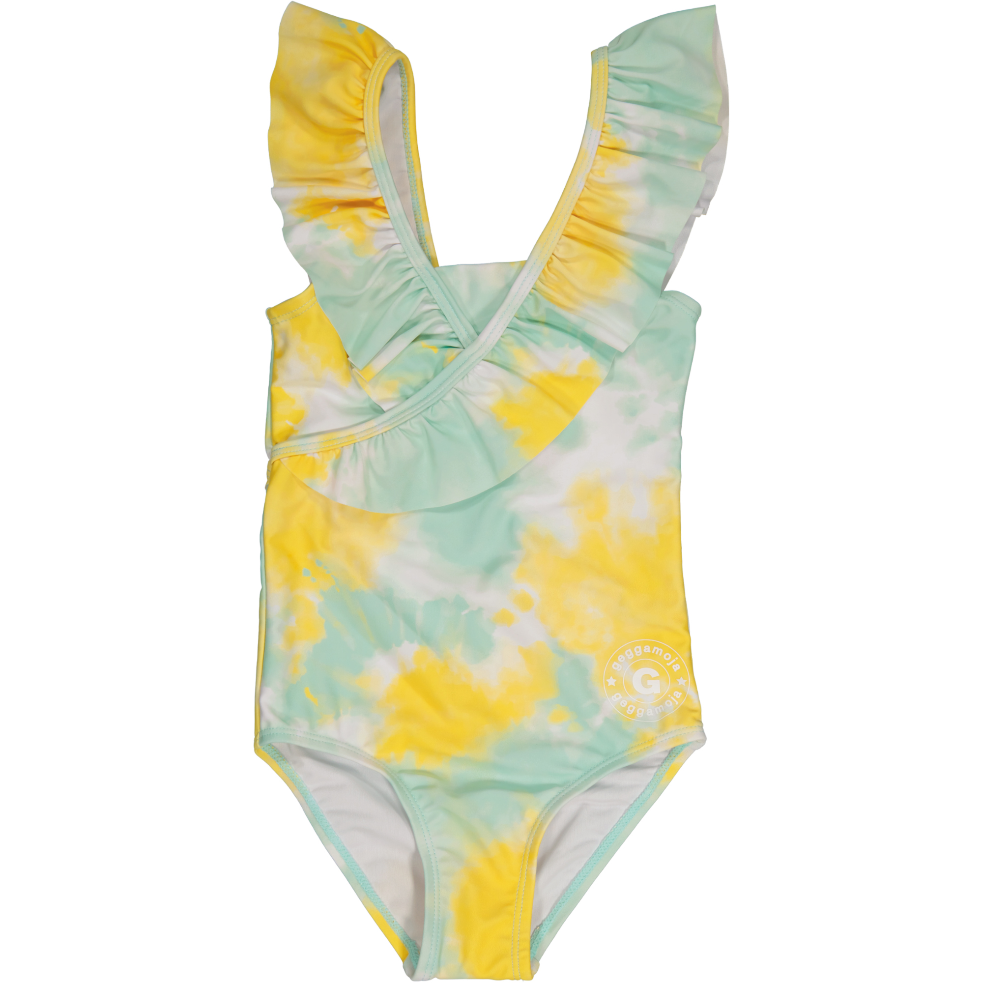 UV swim suit Tie dye yellow  122/128