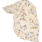 UV Hat Beige unicorn 2-6Y
