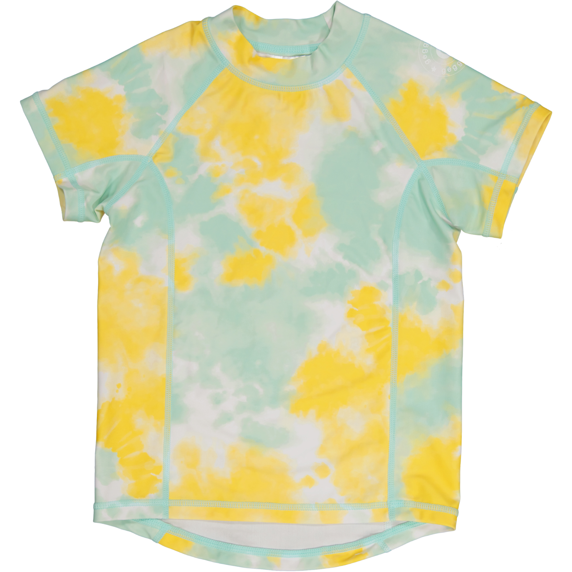 UV-tröja kort ärm Tie Dye Gul