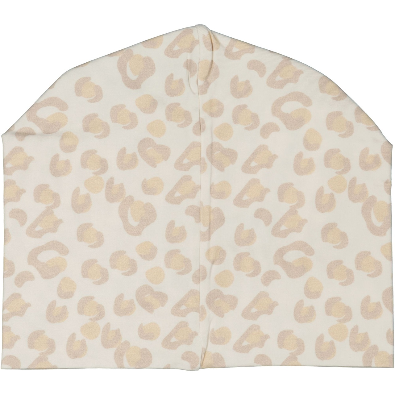 Bamboo beanie Soft beige leo M 5-6 Year