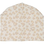 Bamboo beanie Soft beige leo XS 1-2 Year