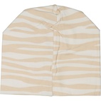 Bamboo beanie Soft beige zebra  XS 1-2 Year