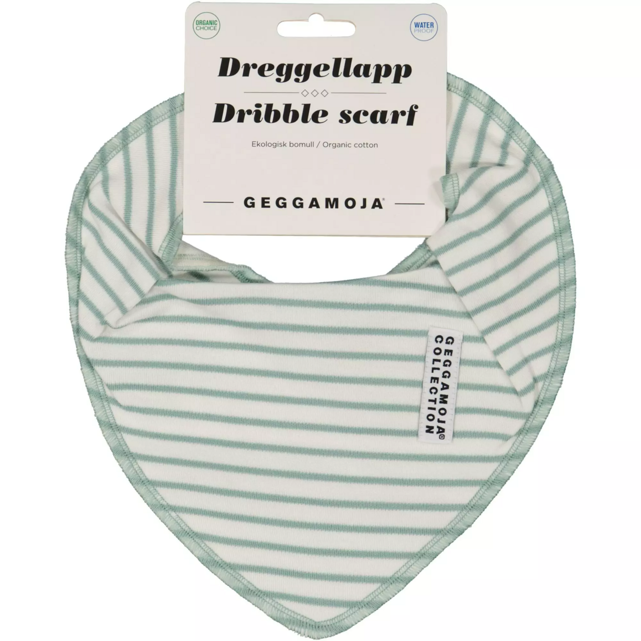 Dry bib L.green/offwhite