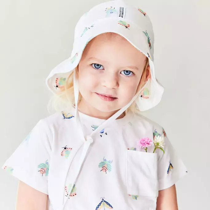 Bamboo Sunny hat Baby bugs 2-6Y