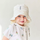 Bamboo Sunny hat Soft beige zebra