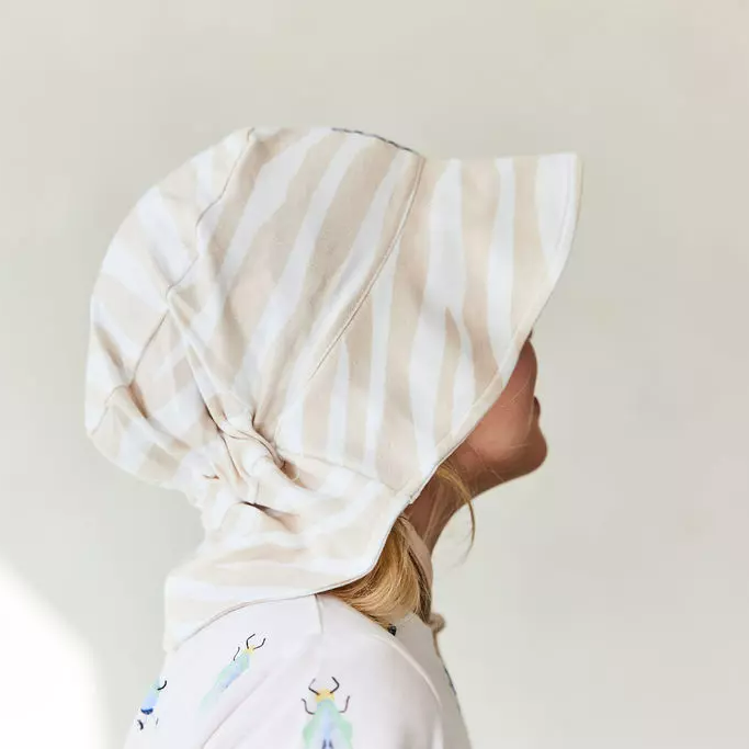 Bamboo Sunny hat Soft beige zebra