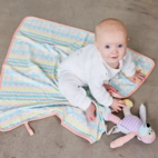 Bamboo Baby blanket inca pastel