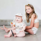 UV Bikini set Beige unicorn 122/128