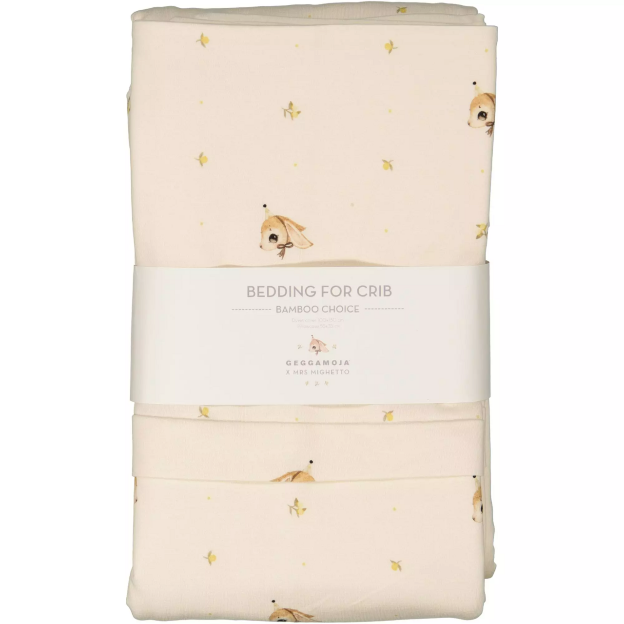 Bamboo bedding crib Long ear beige