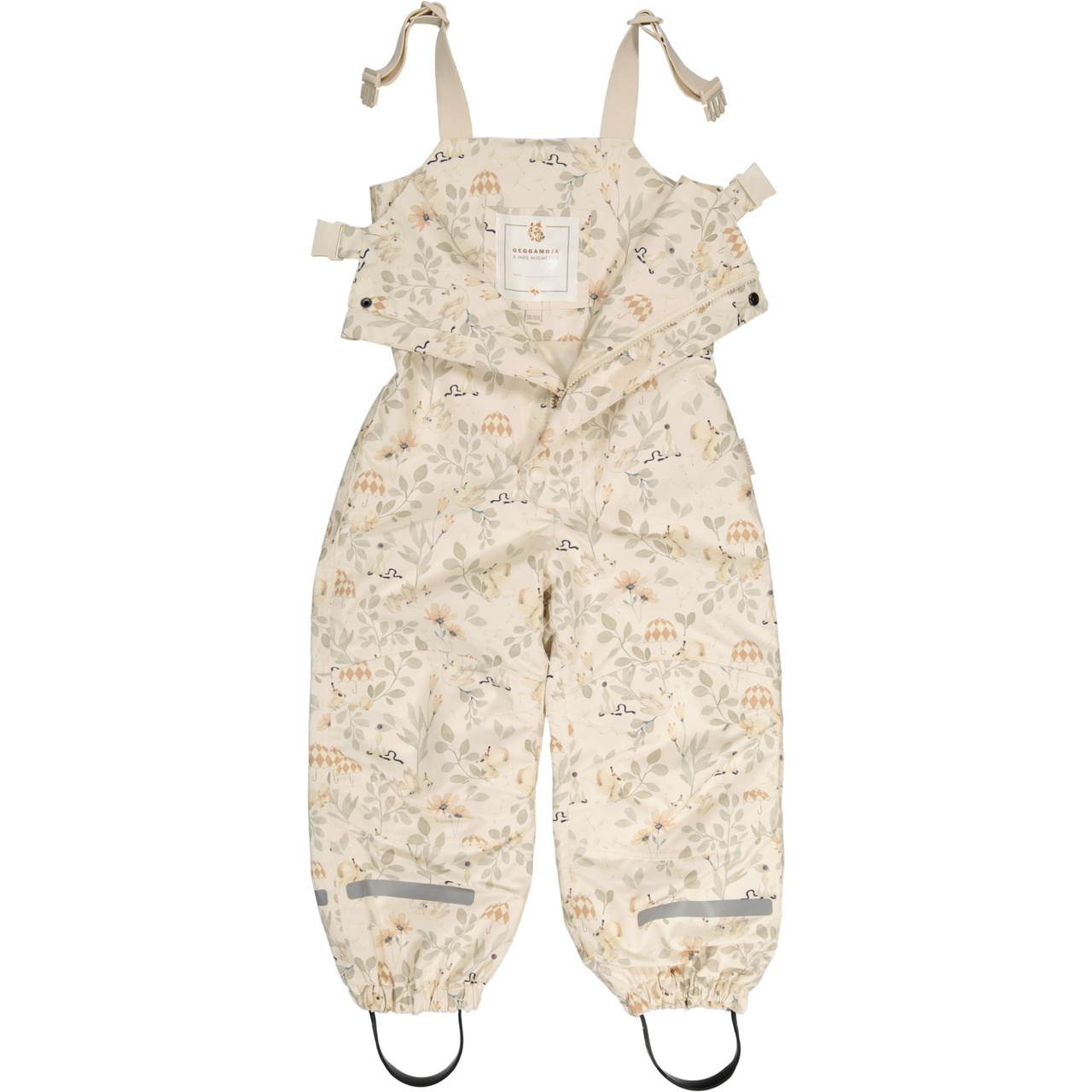 Shell Bib pants Flower forest