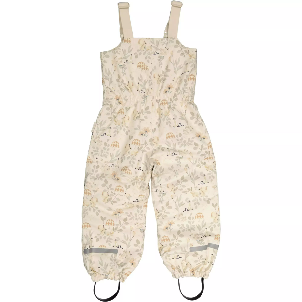 Shell Bib pants Flower forest