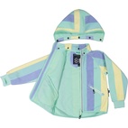Wind fleece jacket Mint Stripe