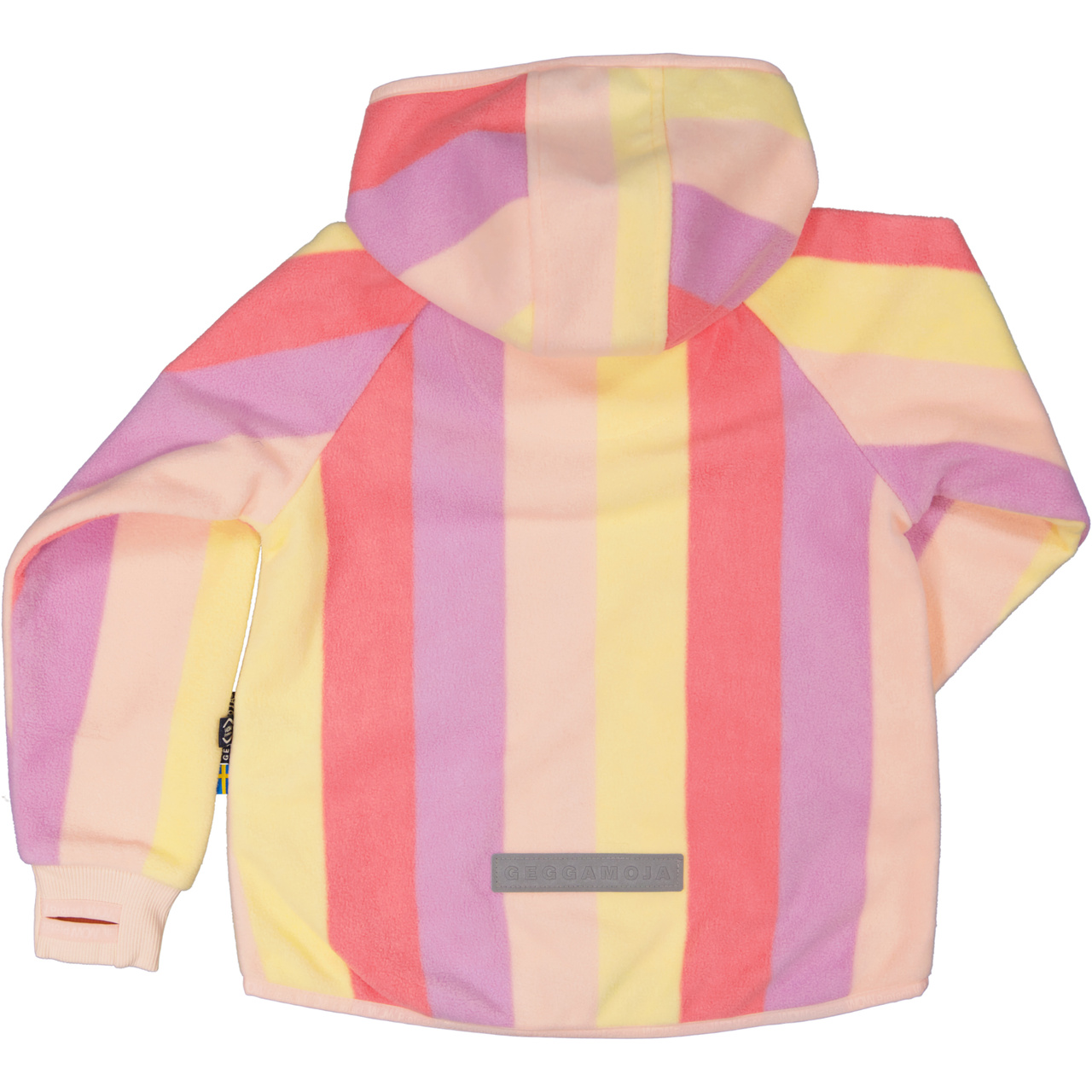 Vindfleece jacka Randig Rosa/Lila