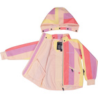 Vindfleece jacka Randig Rosa/Lila