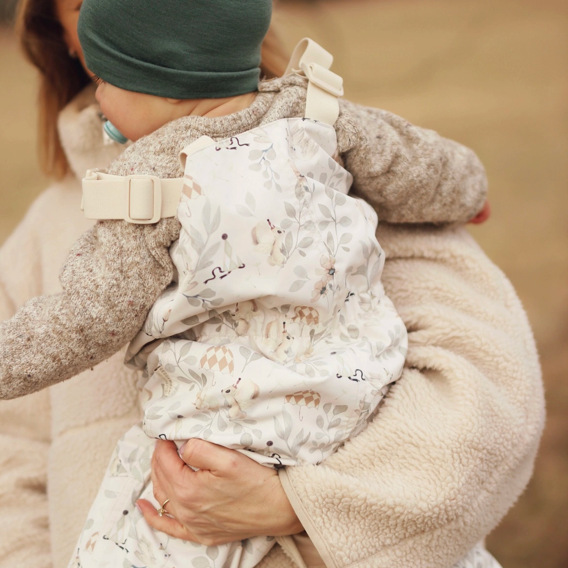 Shell Bib pants Flower forest