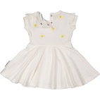 Flower dress S.S White 86/92