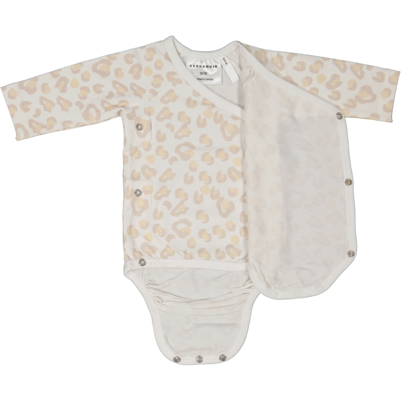 Bamboo wrap around body Soft beige leo