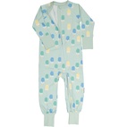 Bamboo two way zip pyjamas Ice cream mint