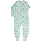Bamboo two way zip pyjamas Ice cream mint