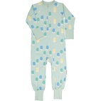 Bamboo two way zip pyjamas Ice cream mint