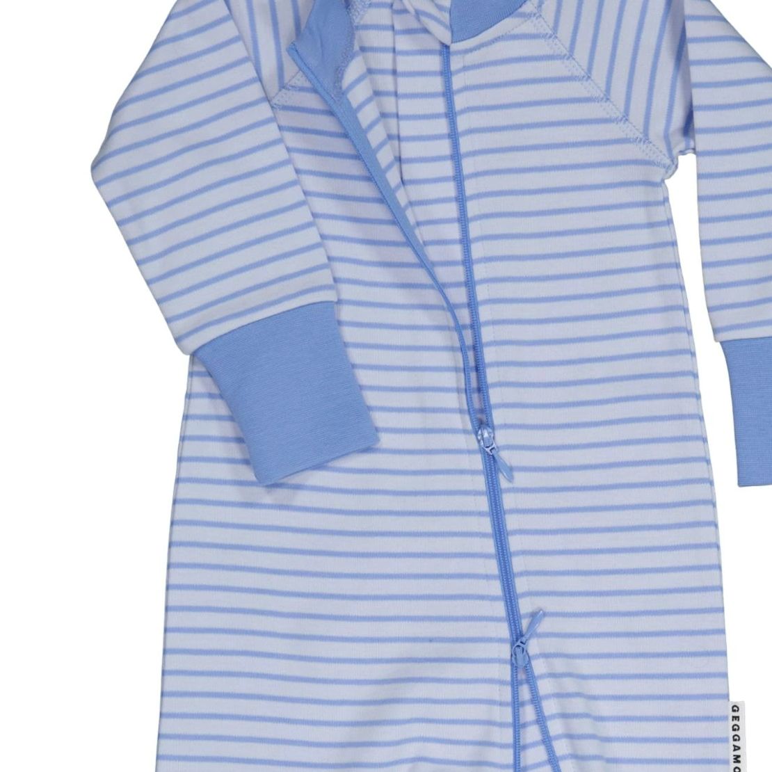 Two way zip pyjamas Light blue/blue  50/56