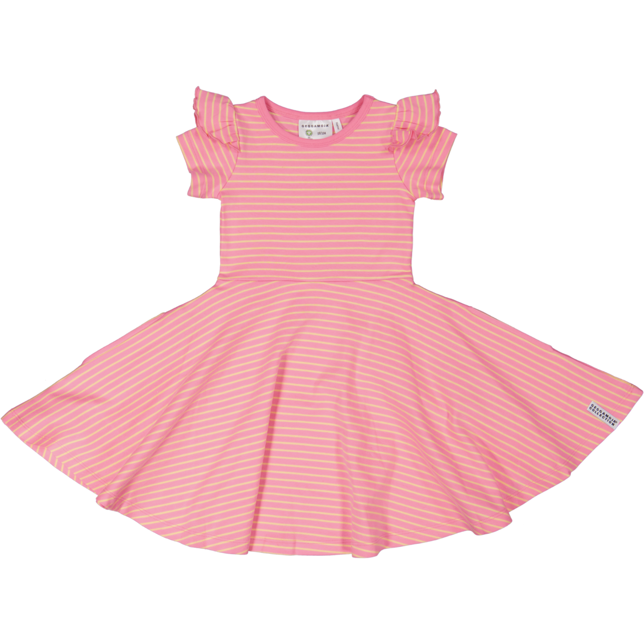Flared dress Pink/yellow  122/128